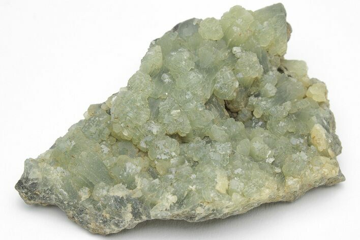 Green Prehnite Crystal Cluster - Morocco #205124